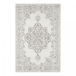 Pilkos ir kreminės spalvos lauko kilimas NORTHRUGS Tilos, 80 x 150 cm