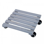 Pilkos spalvos medinė kilnojama taburetė Esschert Design, 29 x 29 cm