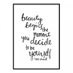 Plakatas 20x30 cm Be Yourself - Piacenza Art