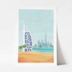 Plakatas Travelposter Dubai, 50 x 70 cm