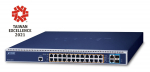 PLANET GS-6322-24P4X tinklo komutatorius Valdomas L3 10G Ethernet (100/1000/10000) 1U Mėlyna