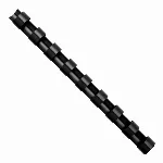 Plastikinė įrišimo spiralė FELLOWES, 10mm, juoda, 100vnt