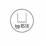 Plastikinės sąvaržėlės DEDRA DED75275, tipas RS18, 0.8 mm, 100 vnt.