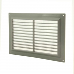 Plastikinės ventiliacijos grotelės VR2517P, 250 x 170 mm, pilkos sp.