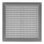 Plastikinės ventiliacijos grotelės VR2525B, 250 x 250 mm, pilkos sp.