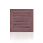 Plastikinės ventiliacijos grotelės VR2525B, 250 x 250 mm, rudos sp.