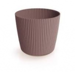 Plastikinis vazonas MILLY ROUND, marsalos sp., 17 x 15 cm