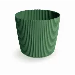 Plastikinis vazonas MILLY ROUND, žalios sp., 17 x 15 cm