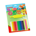 Plastilinas +5 detalės ALPINO 10 sp. + 2 neon