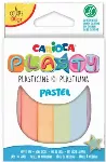 Plastilinas CARIOCA PLASTY, pastelinių spalvų, 100 gr, 6 vnt.