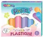 Plastilinas Colorino Pastel 6 pastelinių spalvų