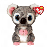 Pliušinis žaislas TY pilka koala  KARLI, 15,5 cm