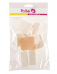 Pollie lateksinė makiažo kempinėlė, įvairių formų ir spalvų Pollie 8vnt