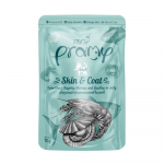 Pramy Skin & Coat konservai su tunu, krevetėmis ir šukutėmis drebučiuose katėms : Pakuotė konservas - 12 x 70g