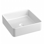 Praustuvas KAMĖ Tondo Quadro W 36, matinis baltas