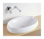 Praustuvas, keraminis, baltos sp., 60 x 40 x 14,5 cm