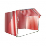 Prekybinė palapinė 3×3 Balta - Raudona