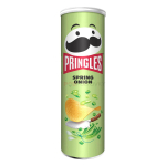 Pringles Spring Onion traškučiai su laiškinių svogūnų skoniu 165g