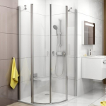 Pusapvalė dušo kabina Ravak Chrome CSKK4 80, 90 cm
