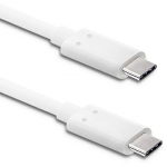 Qoltec USB-C to USB-C 3.1, 1m, White 50508