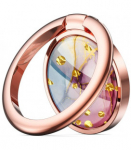 Rausvai auksinės spalvos universalus telefono laikiklis ant piršto - žiedas "Tech-Protect Magnetic Ring Marble"