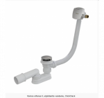 Ravak 800 II, vonios sifonas , užpildantis vandeniu, click - clack  , chromas