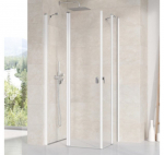 Ravak dušo kabina Chrome CRV2 : Dešinės pusės (R) dušo kabinos matmenys mm - 1100 mm, Kairės pusės (L) dušo kabinos matmenys mm - 1200 mm, Profilio spalva - Balta, Stiklas - Skaidrus