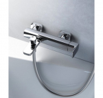 Ravak sieninis vonios/dušo maišytuvas 10°, chromo spalvos : Spalva - Chromas