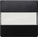 Rocker switch for universal switch, with label, 55x55mm, carbon metallic, DELTA i-system 5TG6230 | 4001869233659