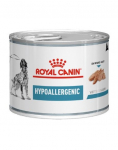 ROYAL CANIN Dog Hypoallergenic šlapias maistas alergiškiems šunims konservai 200 g