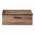 Rudos spalvos pakabinama ąžuolinė spintelė po praustuvu 71x27,5 cm Set 374 - Pelipal