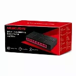 Šakotuvas Mercusys Switch MS108G Unmanaged, Desktop, Power supply type External
