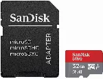 SANDISK 32 GB "Ultra MicroSD UHS-I" kortelė su adapteriu