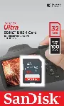 SANDISK Ultra 32GB SDHC atminties kortelė 100MB/s, 10 klasės UHS-I