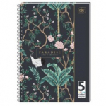 Sąsiuvinis su spirale, skirtukais Paradise A5, 100l
