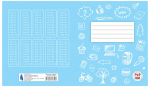 Sąsiuvinis TECHNOINFORM 1-2 klasei, A5, 12 lapų, 70 gsm, langeliais