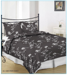 Satininės patalynės kompl. NOSTRA, pilkos sp., 140 x 200 cm, 50 x 70 cm, 100% medv.