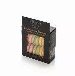 Sausainiai D'HAUBRY Macaroons, pistacijų, citrinų ir braškių skonio, 6vnt., 72 g