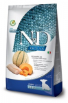 Sausas maistas šunims - FARMINA N and D OCEAN DOG COD, PUMPKIN  and  CANTALOUPE MELON PUPPY MINI 800g