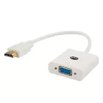 SAVIO cl-27 adapteris (HDMI M - D-Sub (VGA) F; 0,10 m; balta spalva)