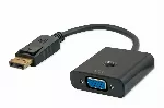 "Savio CL-90" vaizdo kabelio adapteris 0,2 m DisplayPort VGA (D-Sub) juodas
