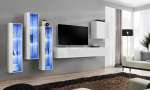 Sekcija Switch XIII su LED apšvietimu, balta