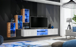 Sekcija Switch XXII su LED apšvietimu, ąžuolo/balta