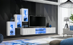 Sekcija Switch XXII su LED apšvietimu, balta