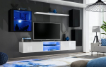 Sekcija Switch XXIII su LED apšvietimu, juoda/balta