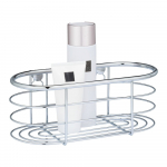 Sidabrinė dušo lentyna Weko Trestina, 26 x 11 cm