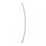 Sidabrinės spalvos teleskopinis laikiklis dušo užuolaidai Wenko