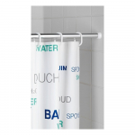 Sidabrinės spalvos teleskopinis strypas, skirtas Wenko dušo užuolaidoms, 110-185 cm ilgio