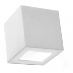 Sieninė lempa baltos spalvos Leo – Nice Lamps