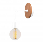 Sieninė lempa baltos spalvos/natūralios spalvos Dartini – Opviq lights